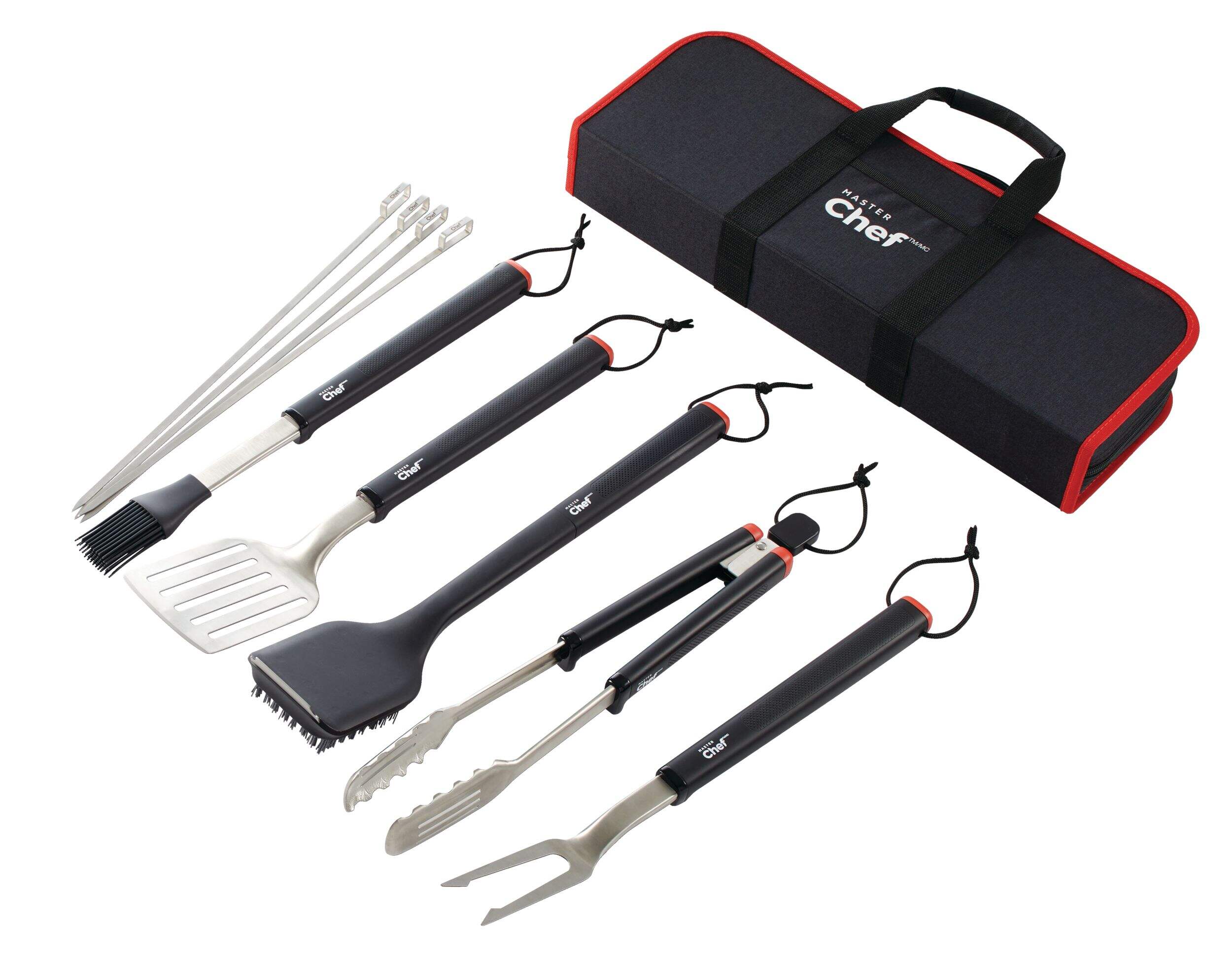 Ustensiles pour barbecue MASTER Chef, paq. 10 Front_Three_Fourths_Angled_Left