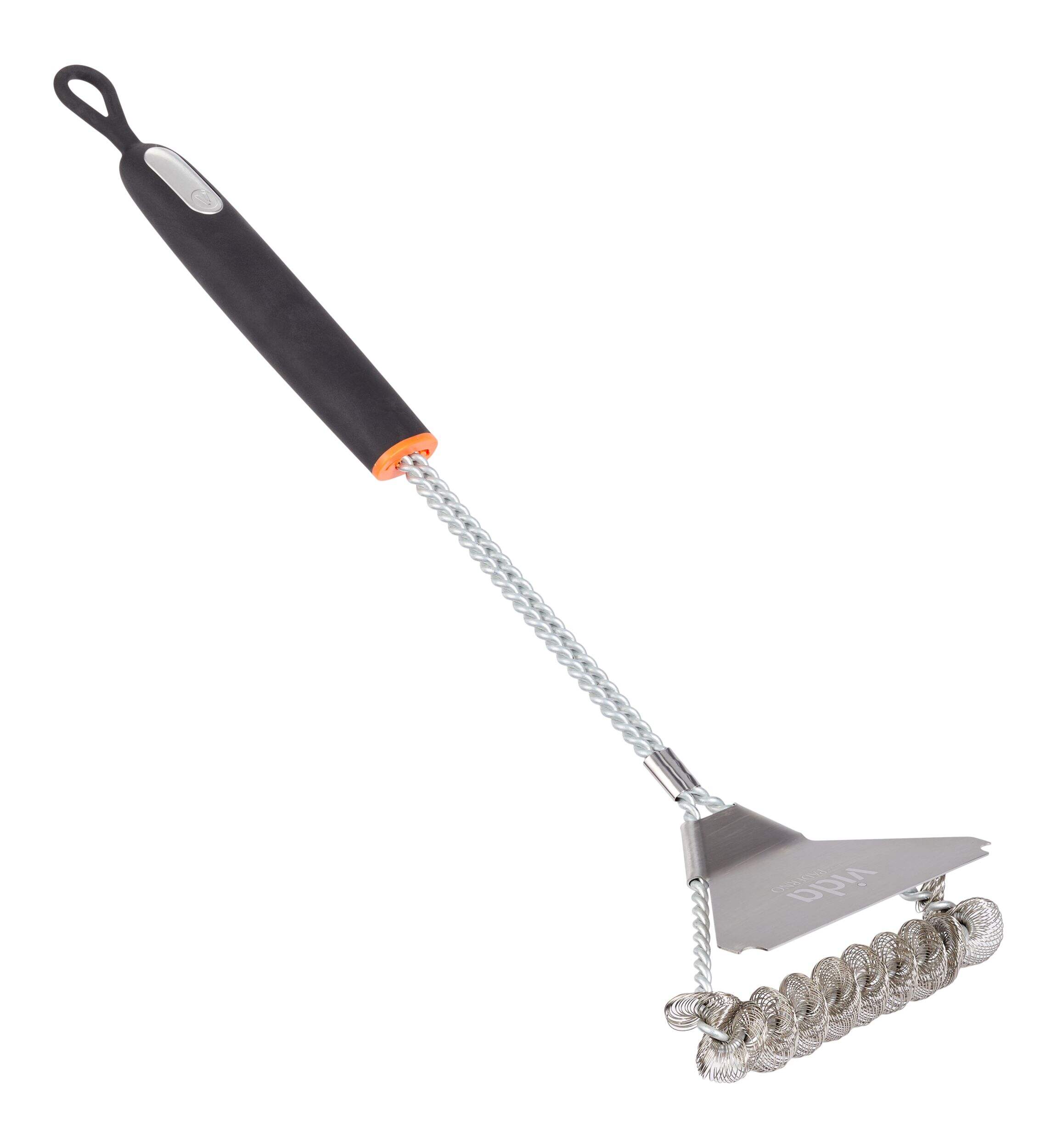 Brosse pour barbecue en serpentins avec grattoir Vida par PADERNO Front_Three_Fourths_Angled_Right
