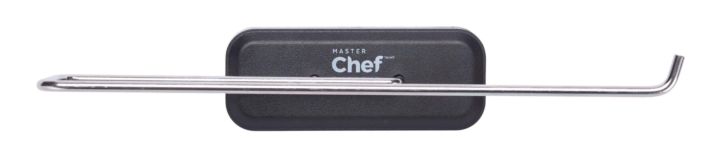 Master Chef Magnetic Paper Towel Holder, Horizontal/Vertical, Plastic, Black Front_Flat