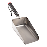 Master Chef Stainless Steel Griddle Scoop with Ergonomic Grip Front_Angled_Right