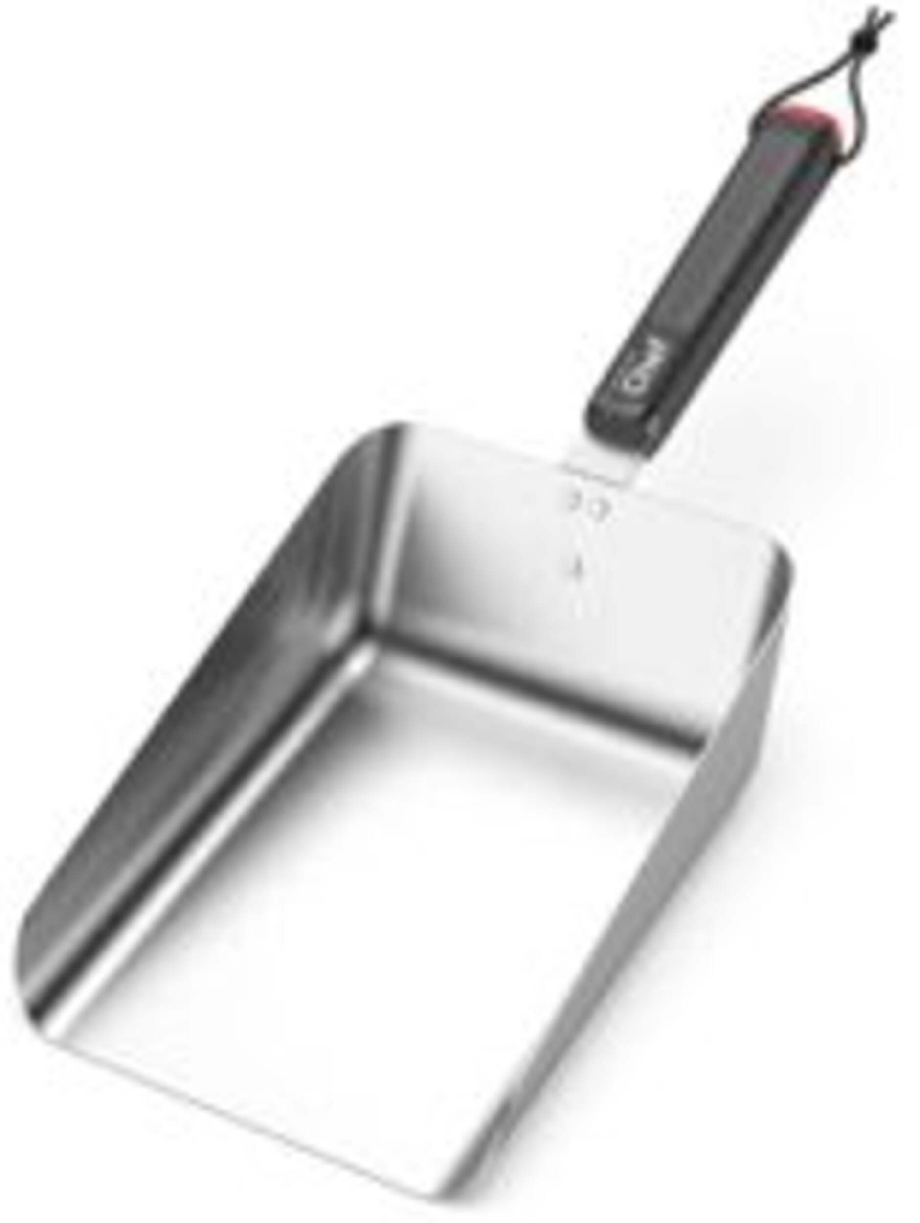 Master Chef Stainless Steel Griddle Scoop with Ergonomic Grip Overhead_Plunge