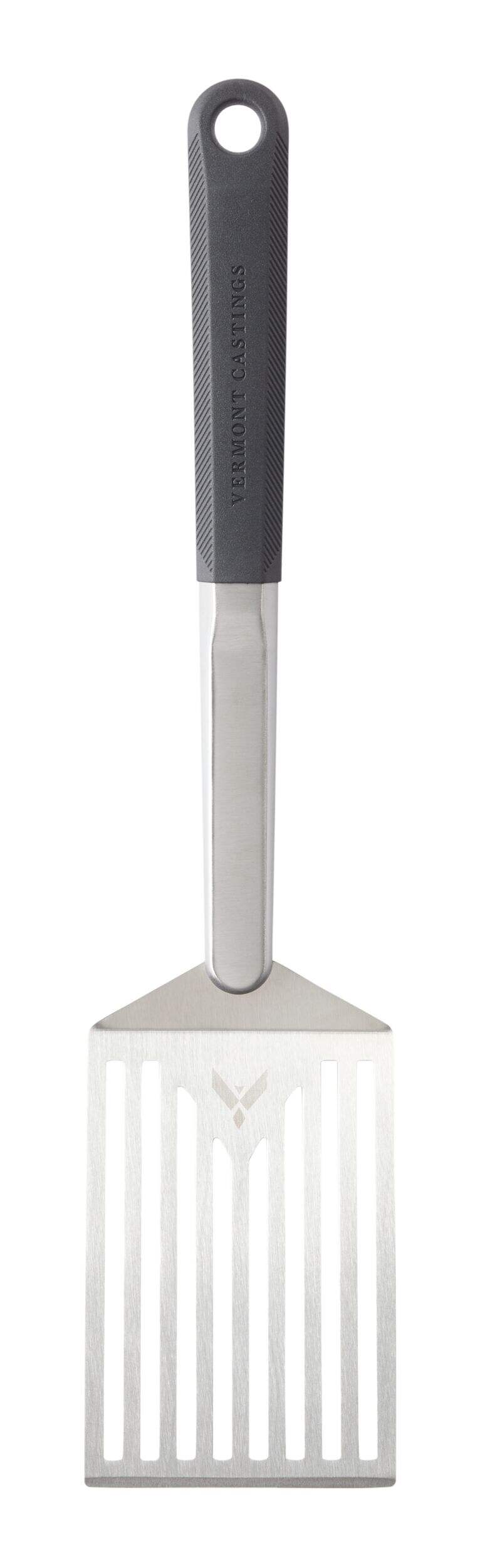 Spatule à barbecue en acier inoxydable Vermont Castings avec manche à prise souple Front_Flat