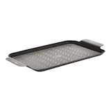 Vida by PADERNO Rectangular Non-Stick Steel Grill BBQ Topper Front_Three_Fourths_Angled_Right