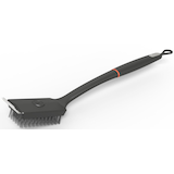 Vida by PADERNO Slim Nylon BBQ Grill Brush with Built-in Scraper Front_Three_Fourths_Angled_Left