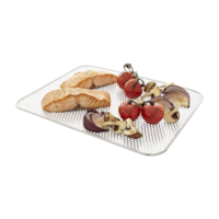 MASTER Chef Aluminum Foil Rectangular Shaped Disposable BBQ Grill Topper/Tray/Pan Front_Elevated