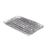 MASTER Chef Aluminum FoilRectangular Shaped Disposable Grill/Boiler Pan, Gill Liner For Outdoor BBQ Front_Angled_Right