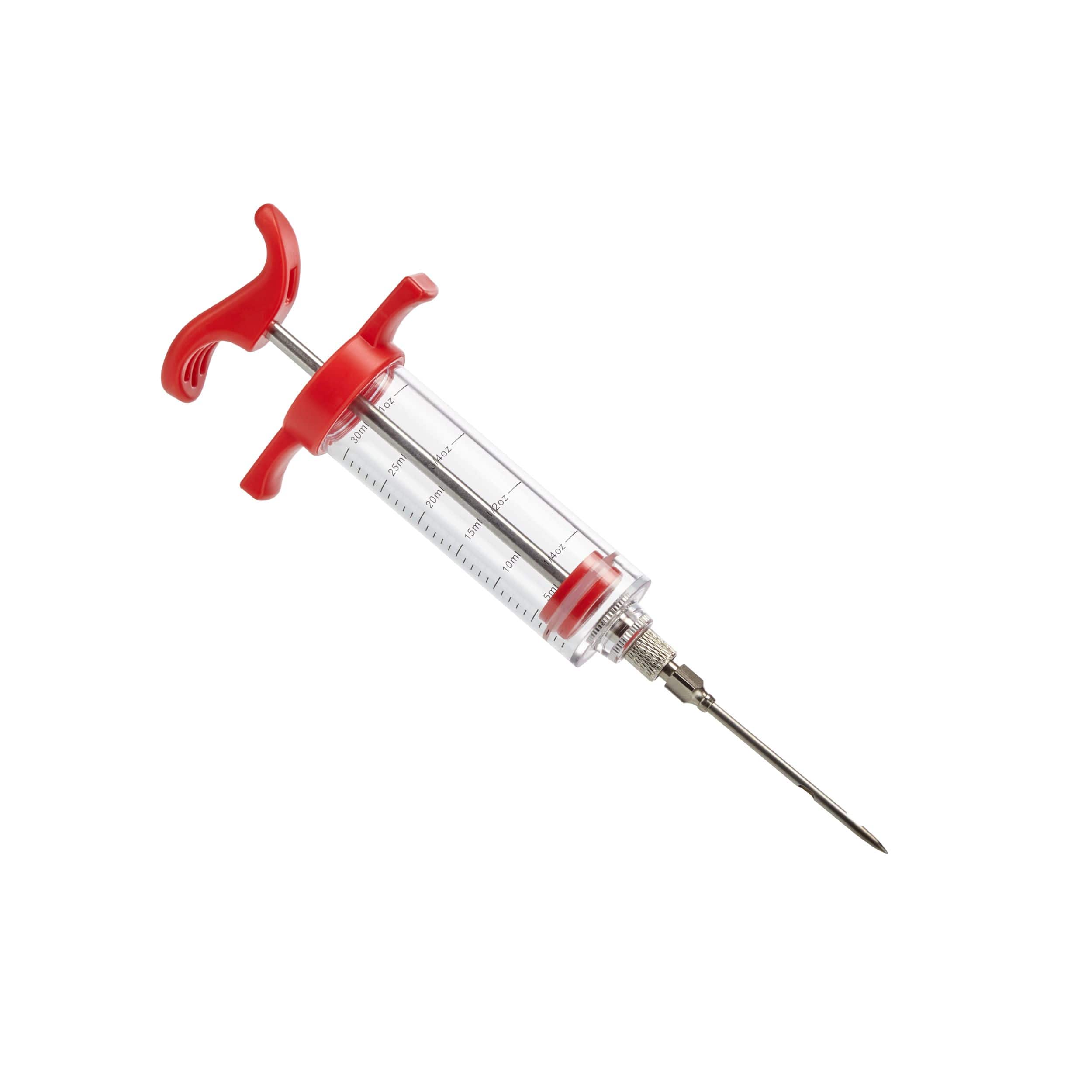 MASTER Chef Stainless Steel Marinade Meat Injector Syringe, 30-mL