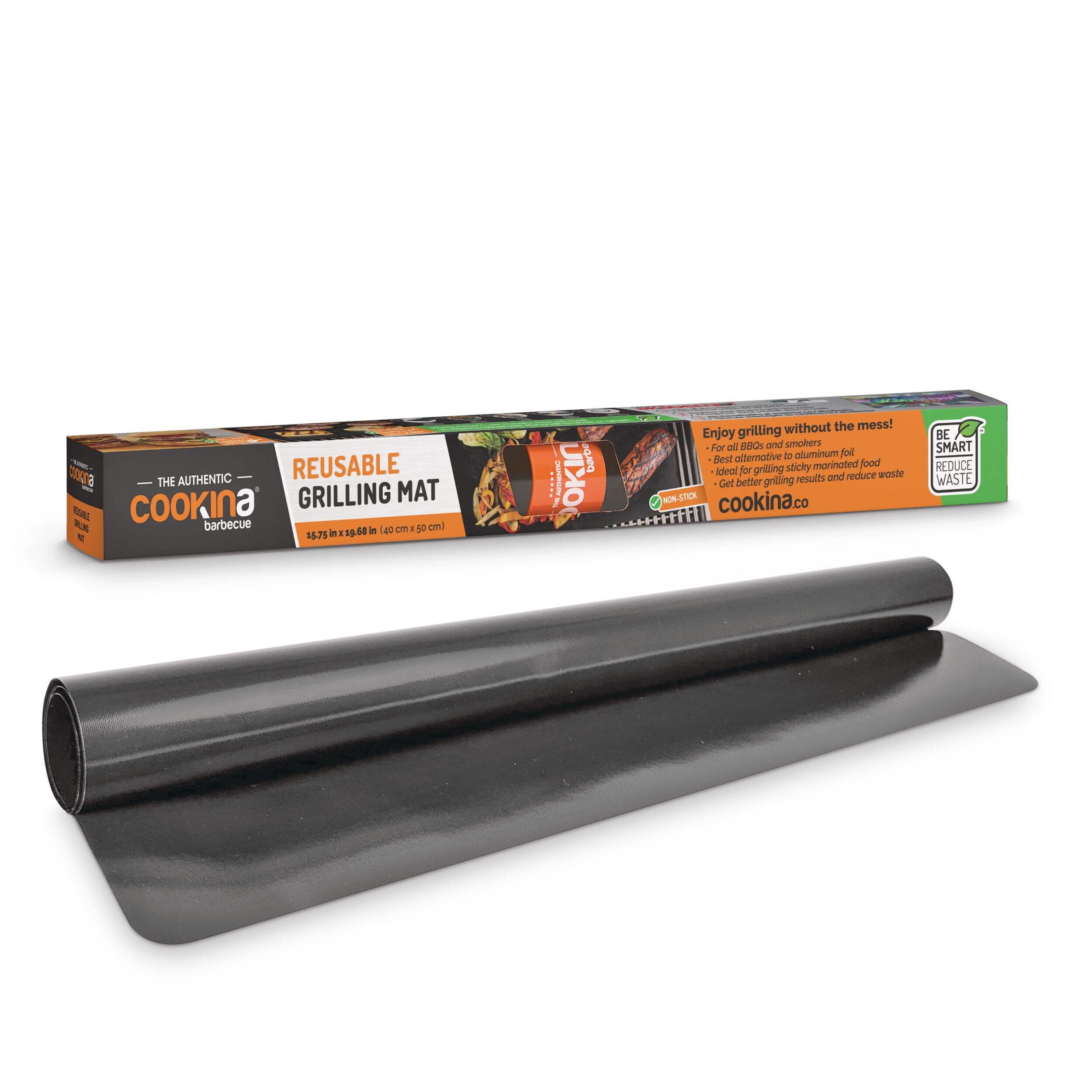 COOKINA Rectangular Shaped Reusable Grill/Grilling Mat, 100% Non-Stick, For All BBQs & Smokers Composite_or_Mixed