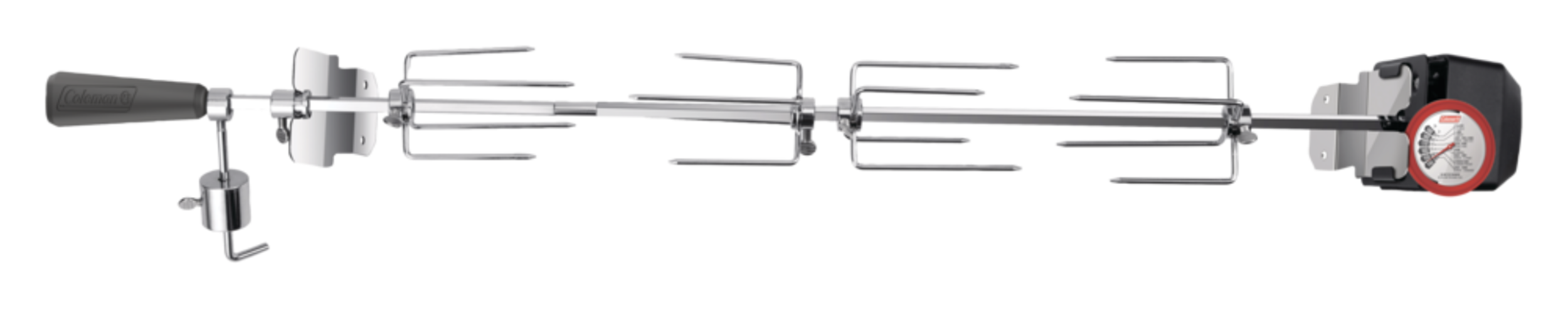 Coleman Rotisserie Kit with Meat Probe Front_Flat