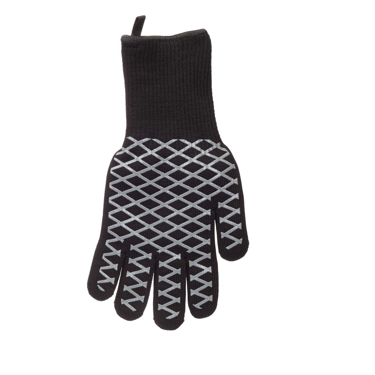 JENPOS BBQ Gloves - 1472F Thicken Heat Resistant Gloves w/S-Hook 14 In Kitchen Oven Mitts Waterproof Grill Gloves Oil Resistant Grilling Gloves