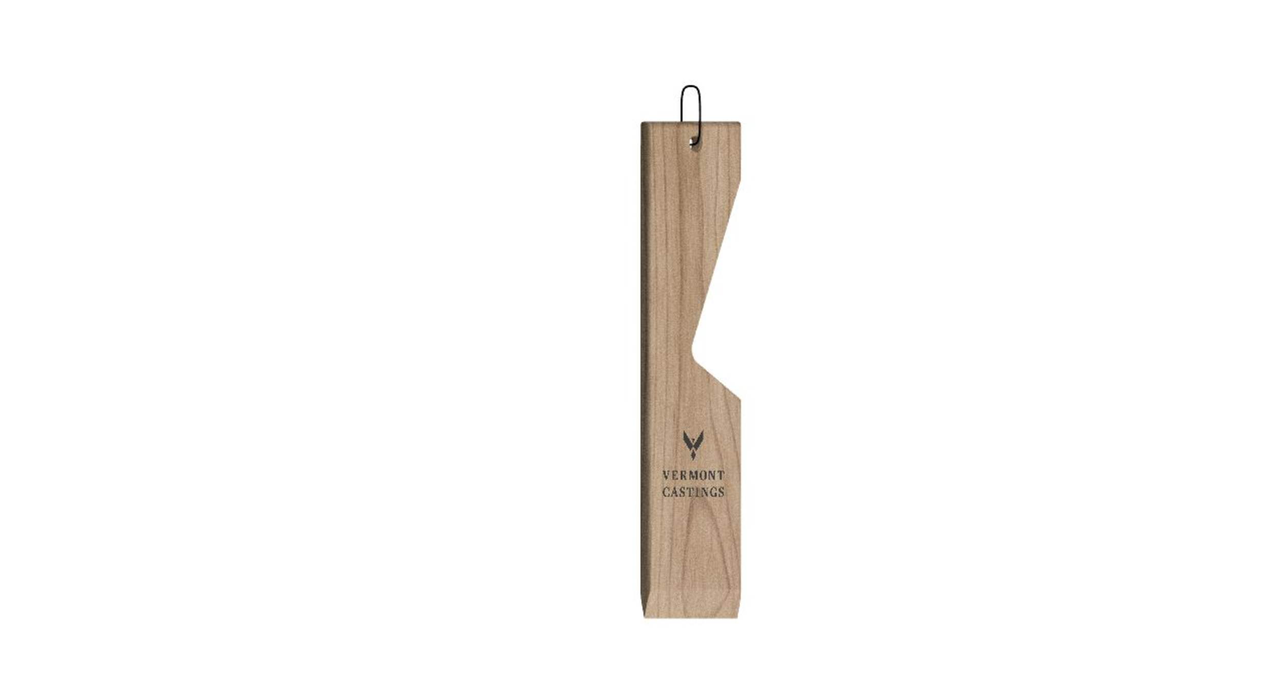Vermont Castings Outdoor BBQ Hardwood Grill Scraper Paddle w/ Easy-To-Grip Hand Groove Front_Angled_Right
