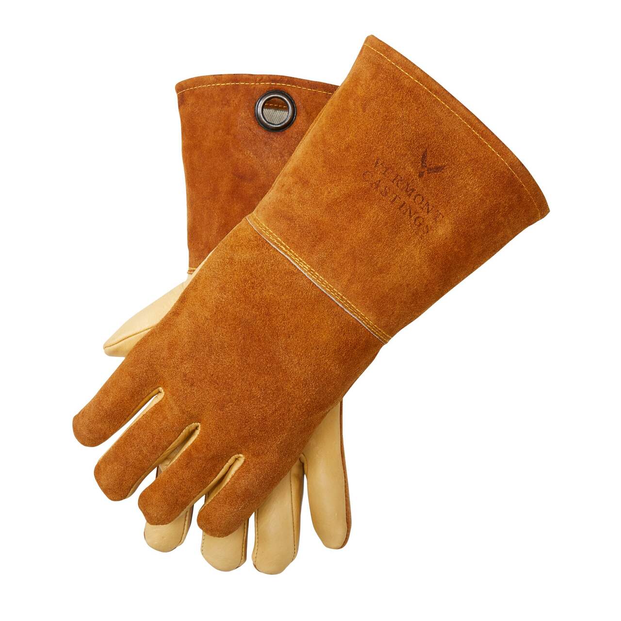 Vermont Castings High-Heat Leather BBQ Grill Cooking Gloves