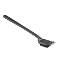 Master Chef Outdoor BBQ Grill Brush w/ Palmyra Bristle & Stainless Steel Scraper, 18-in