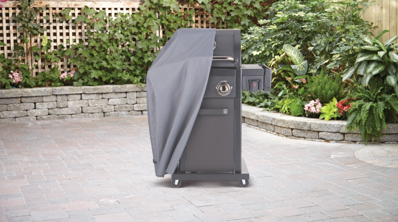 Tripel 400 Series Universal All Weather BBQ Grill Cover Waterproof UV Resistant Small Grey Canadian Tire