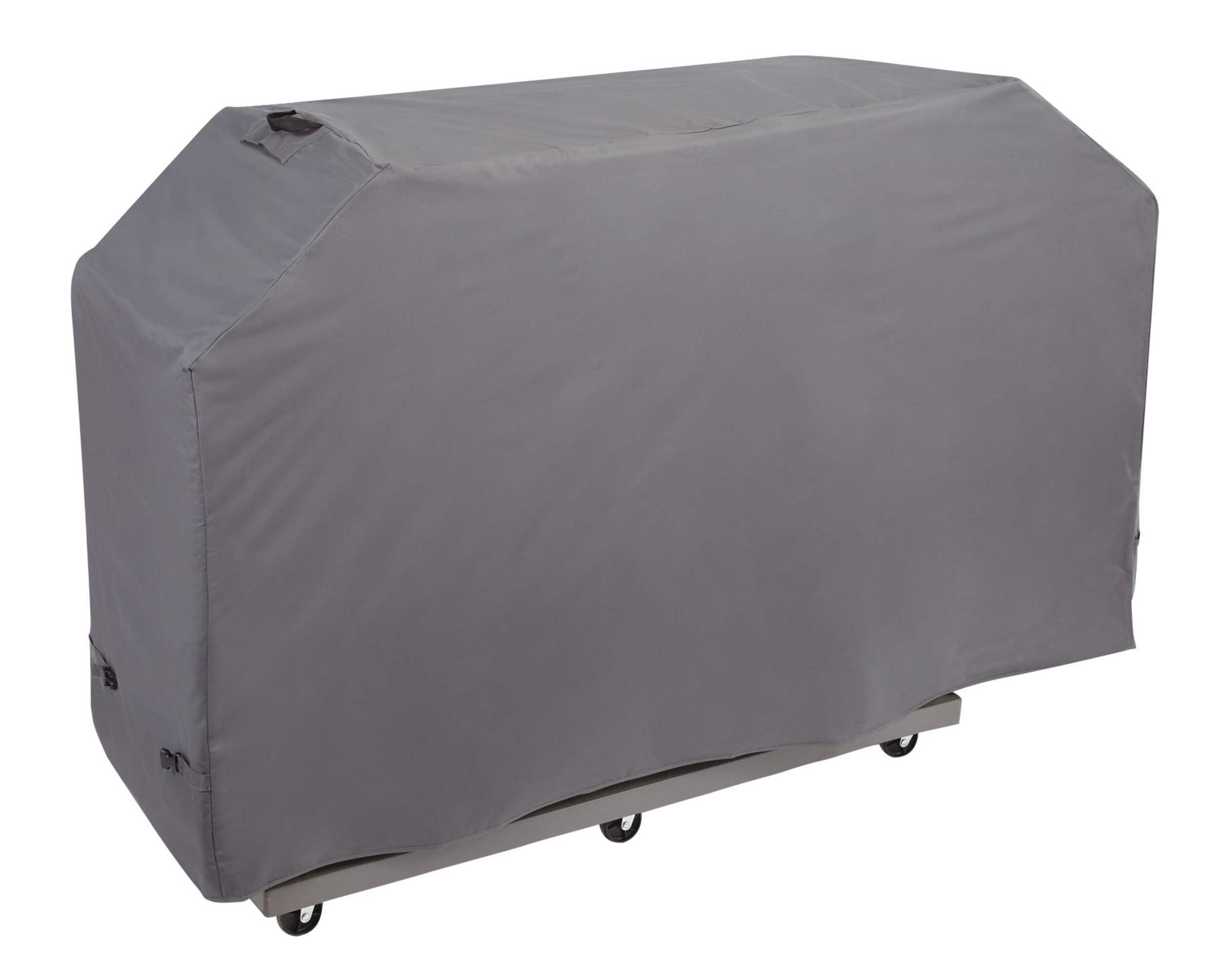 Tripel 400 Series Universal All-Weather BBQ Grill Cover, Waterproof & UV-Resistant, Extra Large, Grey Front_Angled_Right