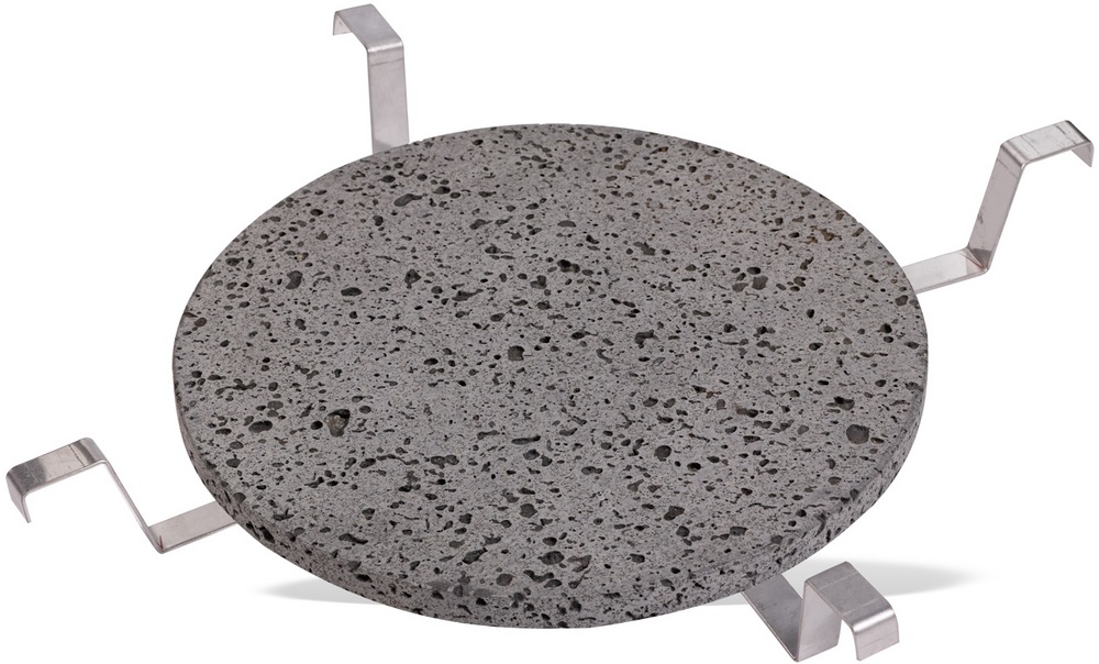 Vision Grills Kamado Lava Cooking Stone & Heat Deflector with Stainless