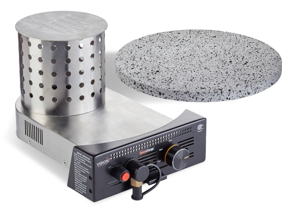 Vision Grills Kamado Propane Gas Insert with 3 Heat Settings Canadian