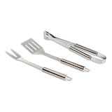 MASTER Chef Stainless Steel Outdoor BBQ Grill Accessories Tools Set, 3-pc Composite_or_Mixed