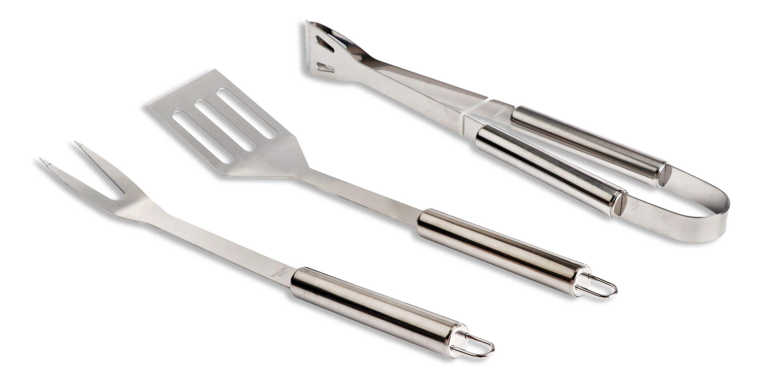 MASTER Chef Stainless Steel Outdoor BBQ Grill Accessories Tools Set, 3-pc Composite_or_Mixed