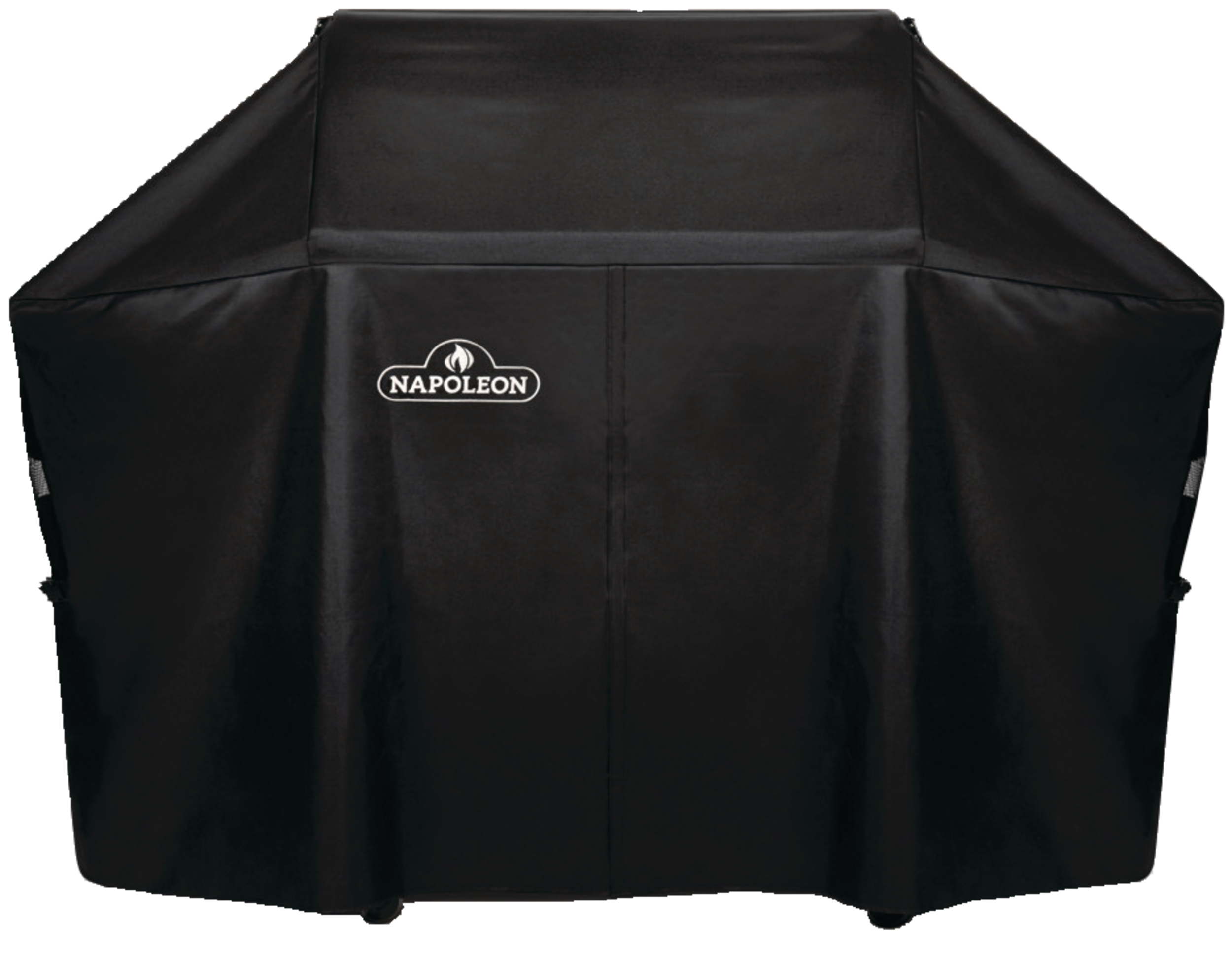 Housse de barbecue Napoleon hydrofuge résistant aux rayons UV avec fentes d'aération, moyen/grand, noir Front_Elevated