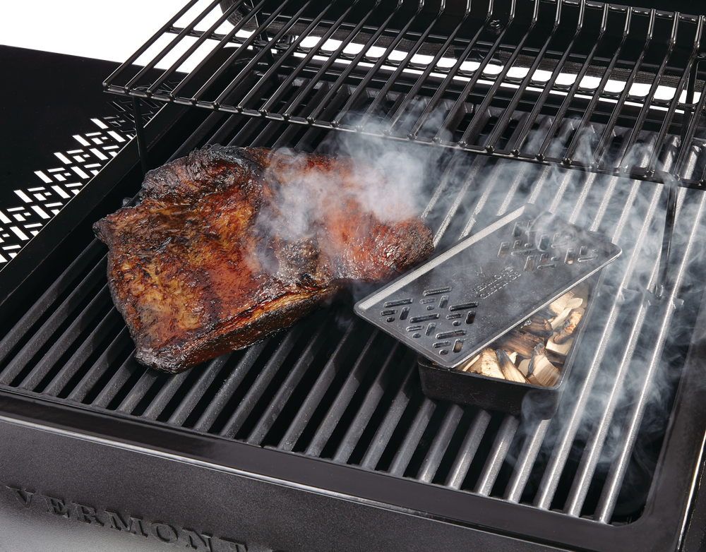 Vermont Castings Cast Iron BBQ Smoker Box w/ Heat Resistant & Durability For Wood Chips