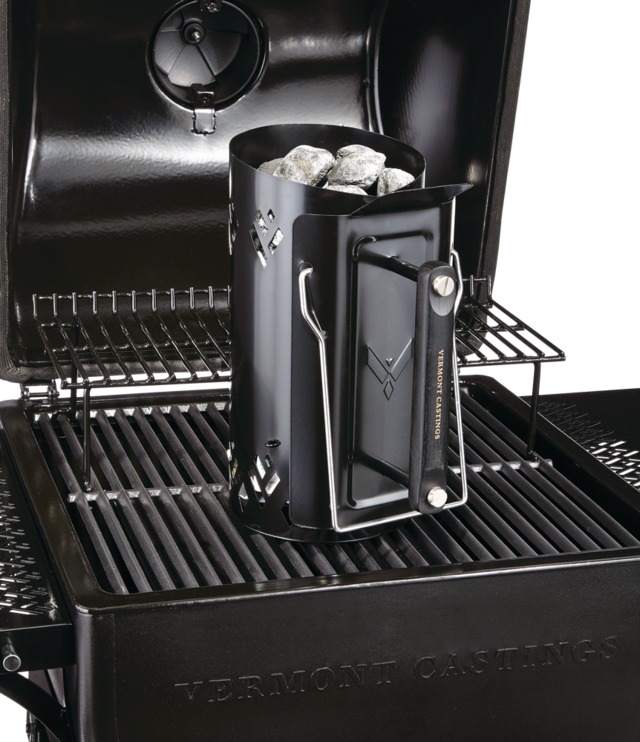 Vermont Castings Steel Charcoal Rapidfire Chimney Starter with Dual