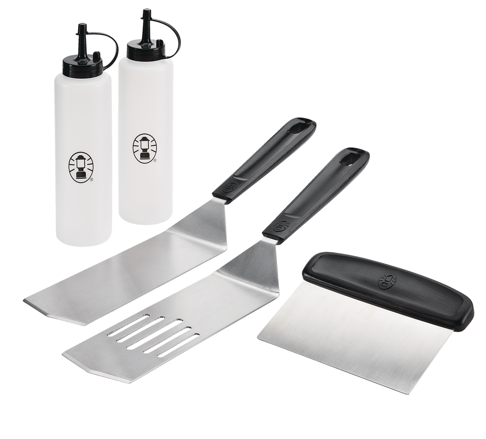 6 Piece Stainless Steel Grill Griddle Accessories BBQ Tool Kit for Cooking 