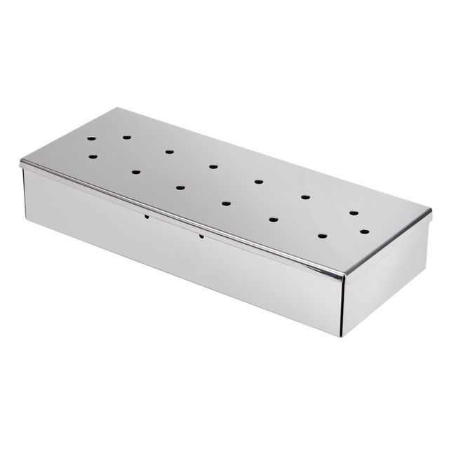 MASTER Chef Stainless Steel BBQ Smoker Box w/ Removable Lid For Wood Chips Canadian Tire