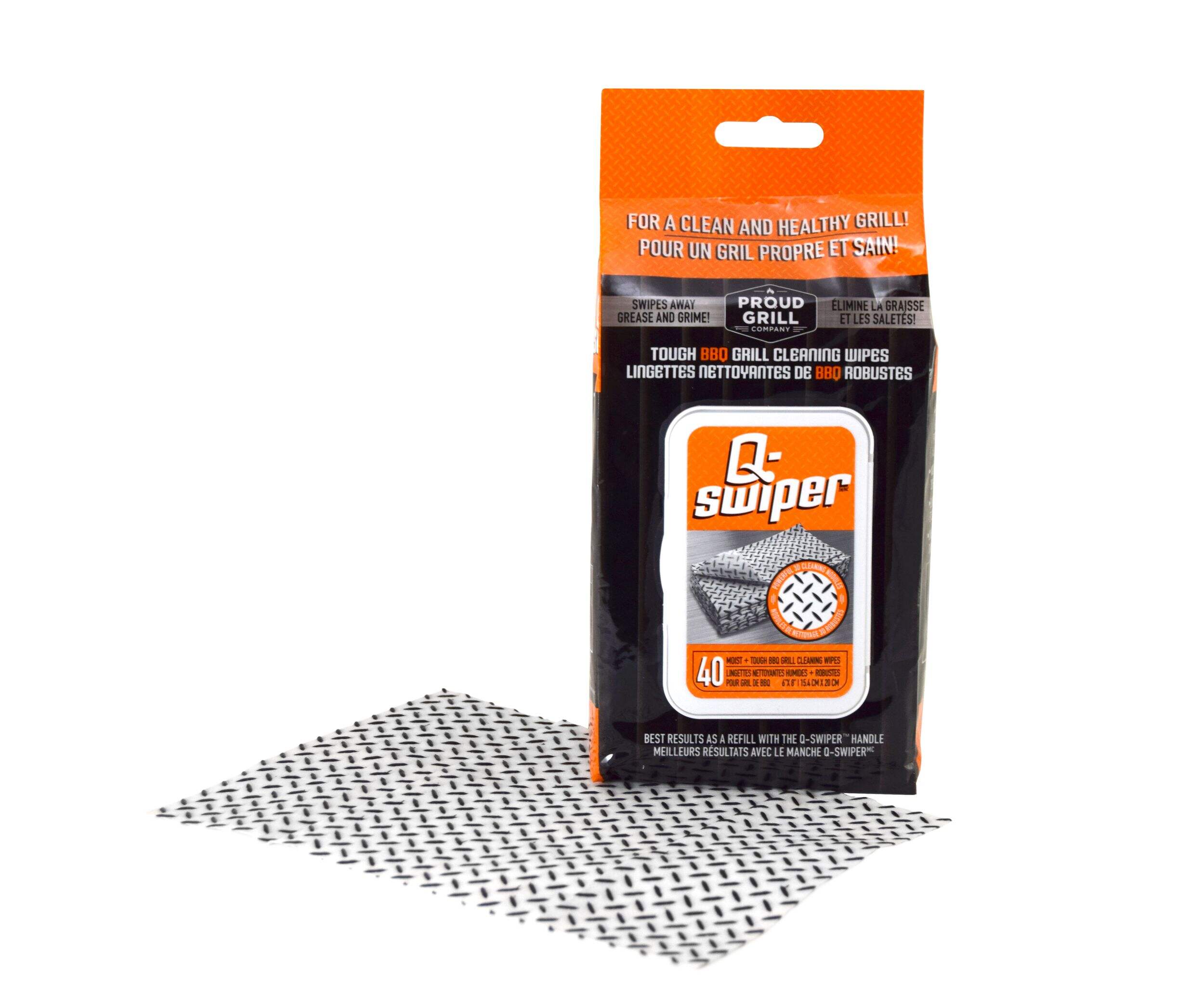 Q-Swiper Outdoor BBQ Grill Cleaning Refill Wipes Composite_or_Mixed