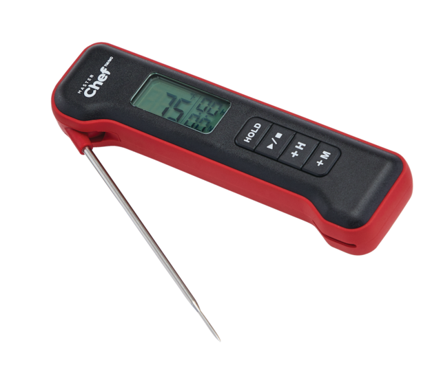 MASTER Chef Digital Folding BBQ Food & Meat Thermometer with a