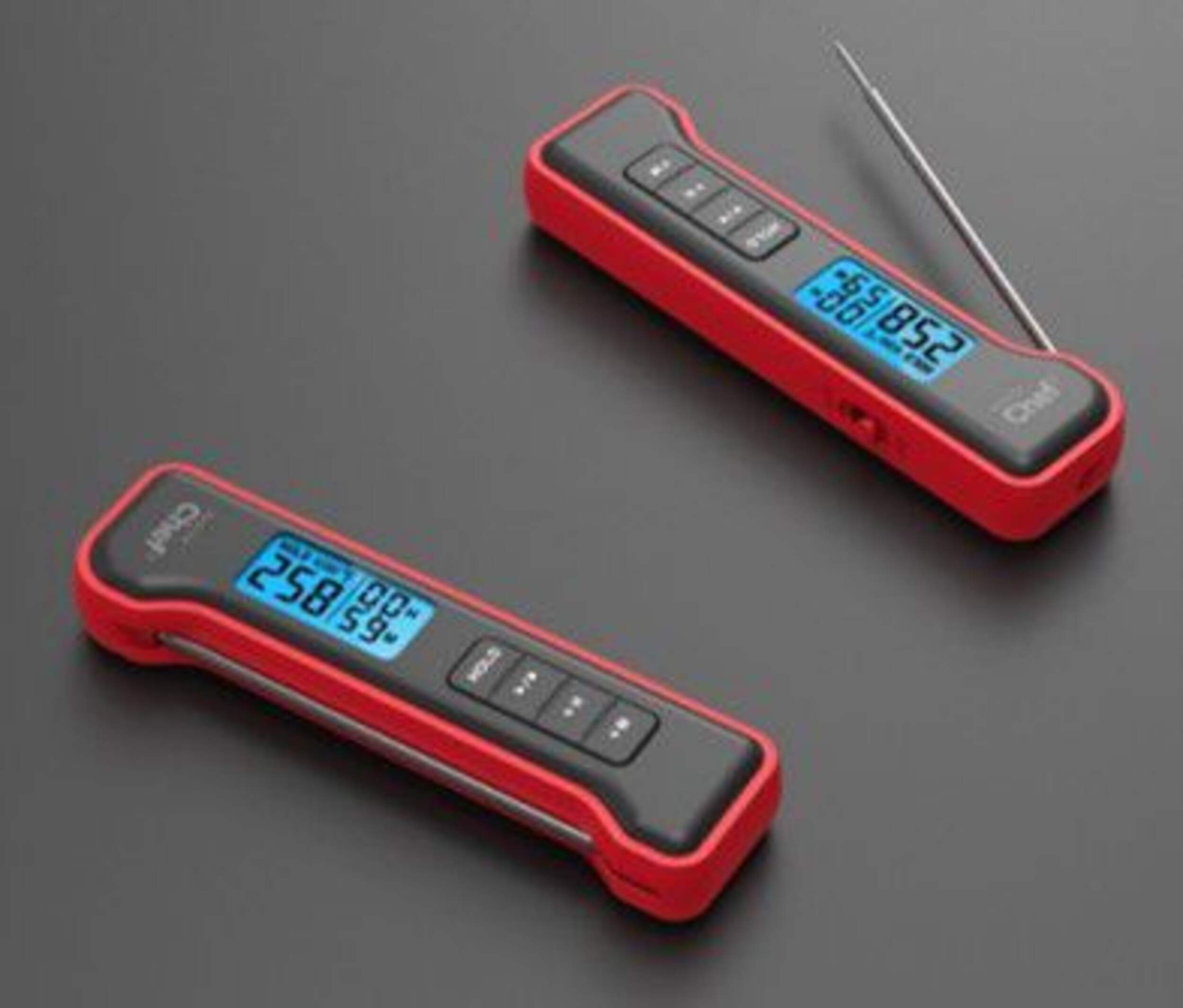 MASTER Chef Digital Folding BBQ Food & Meat Thermometer with a