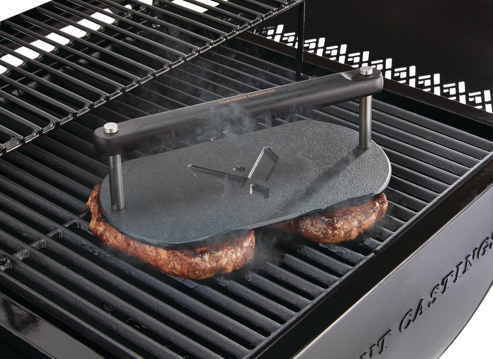 Vermont Castings Cast Iron BBQ Grill Press For Grills & Stoves