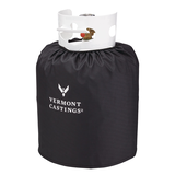 Housse de réservoir de propane en polyester robuste Vermont Castings, noir Front_Angled_Left