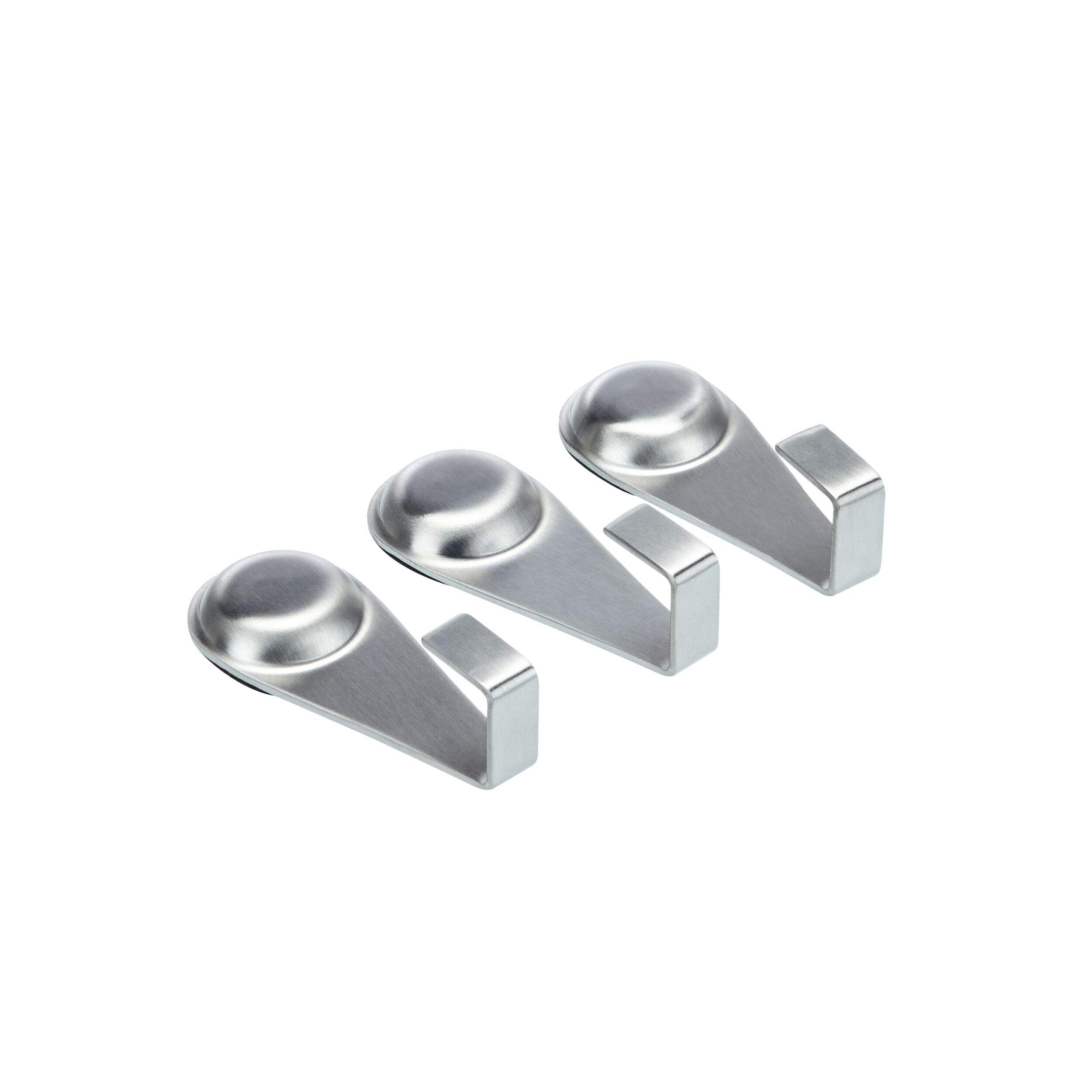 MASTER Chef Magnetic Stainless Steel BBQ Grill Tool Hooks/Holders, 3 Pack Front_Three_Fourths_Angled_Right