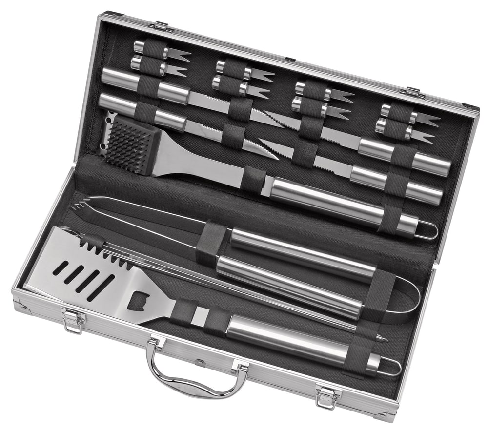 MASTER Chef Stainless Steel Barbecue Set with Case, 19-Pc | Canadian Tire