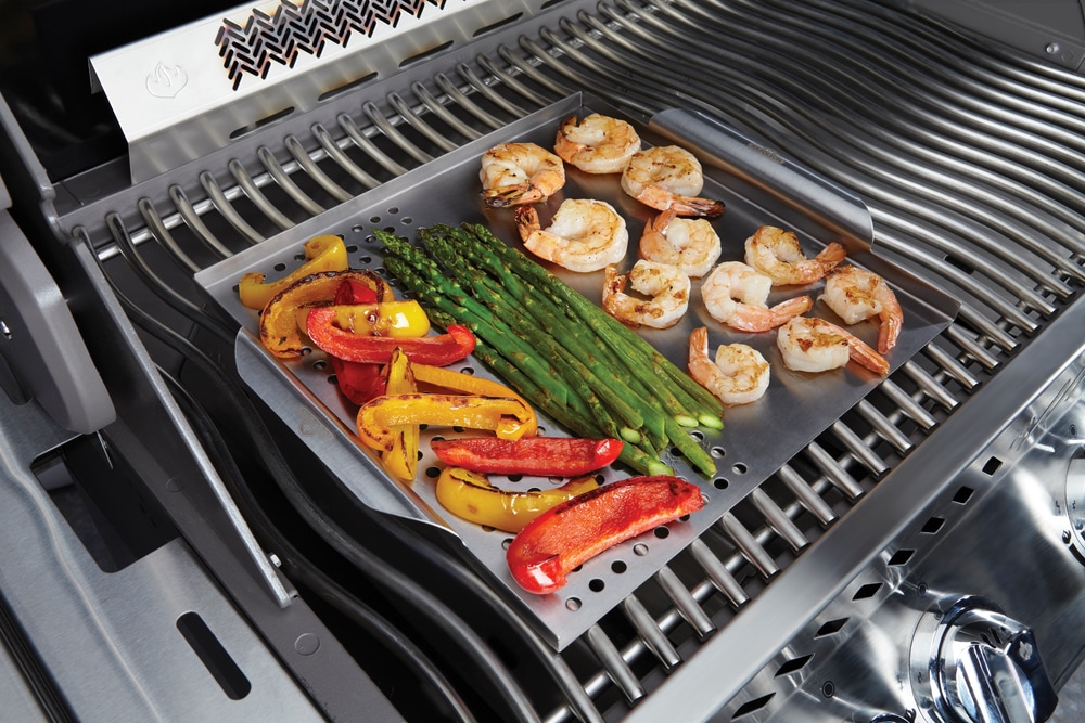 Napoleon Stainless Steel MultiFunctional Grill Topper/Tray/Pan w
