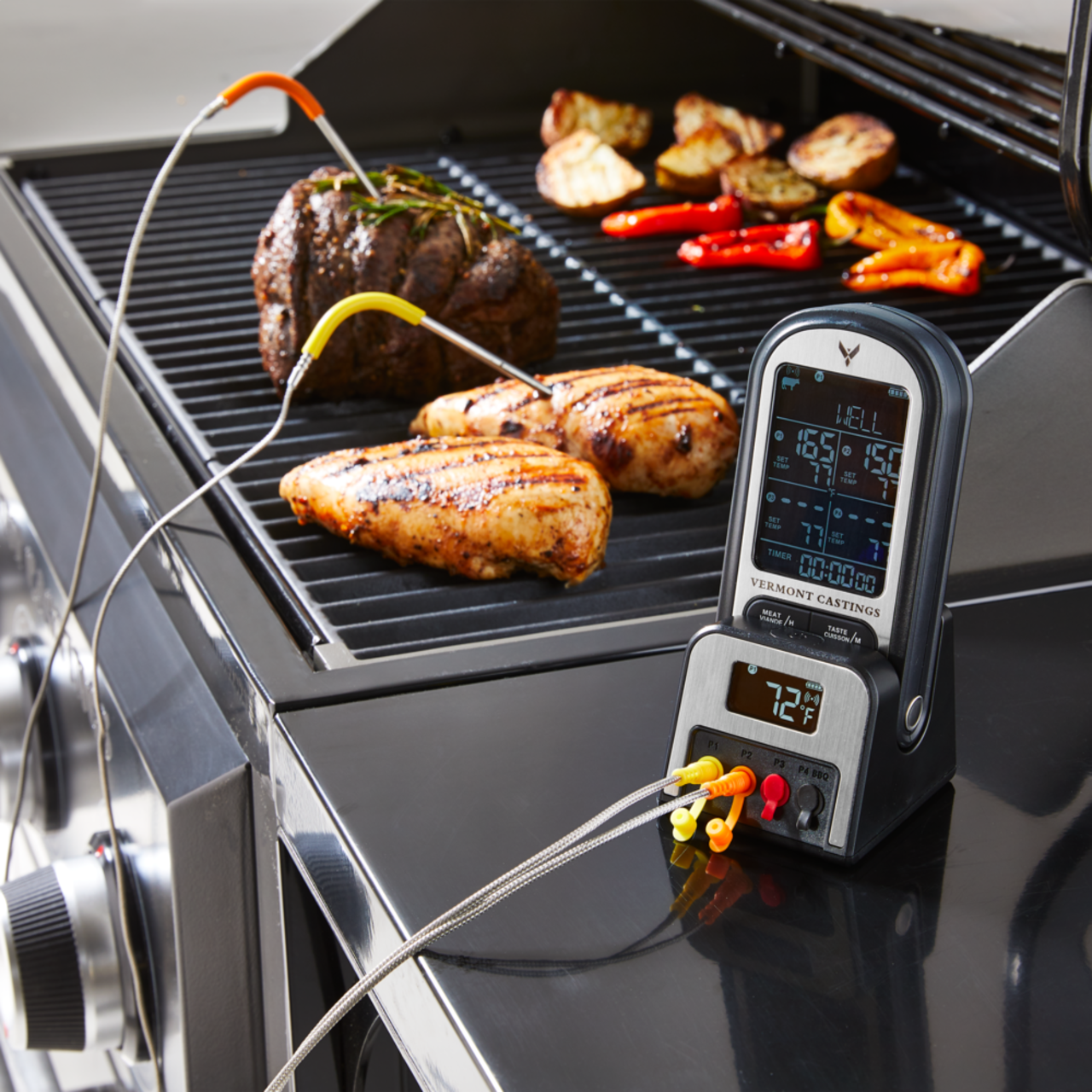 Vermont Castings Wireless Digital BBQ Food & Meat Thermometer