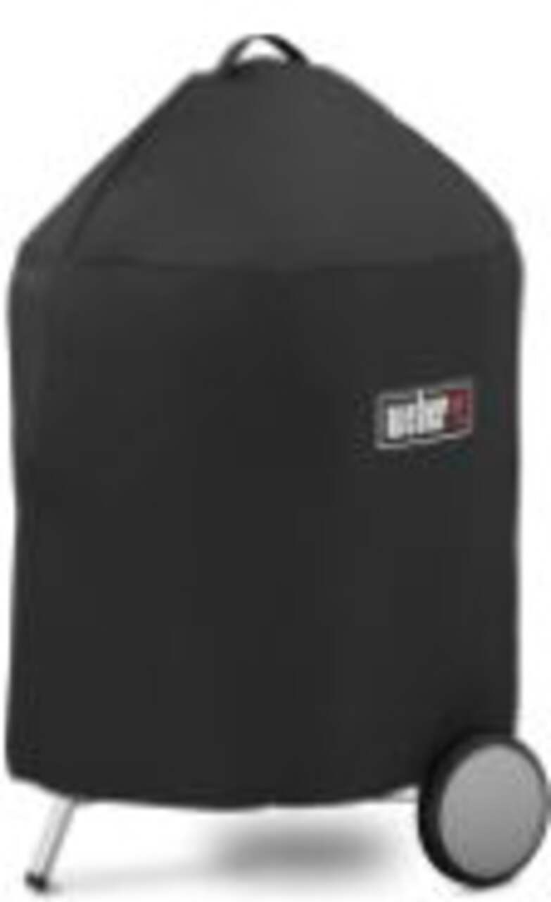 Weber All Weather Kettle Grill Cover Fade UV Resistant with Straps Black Canadian Tire