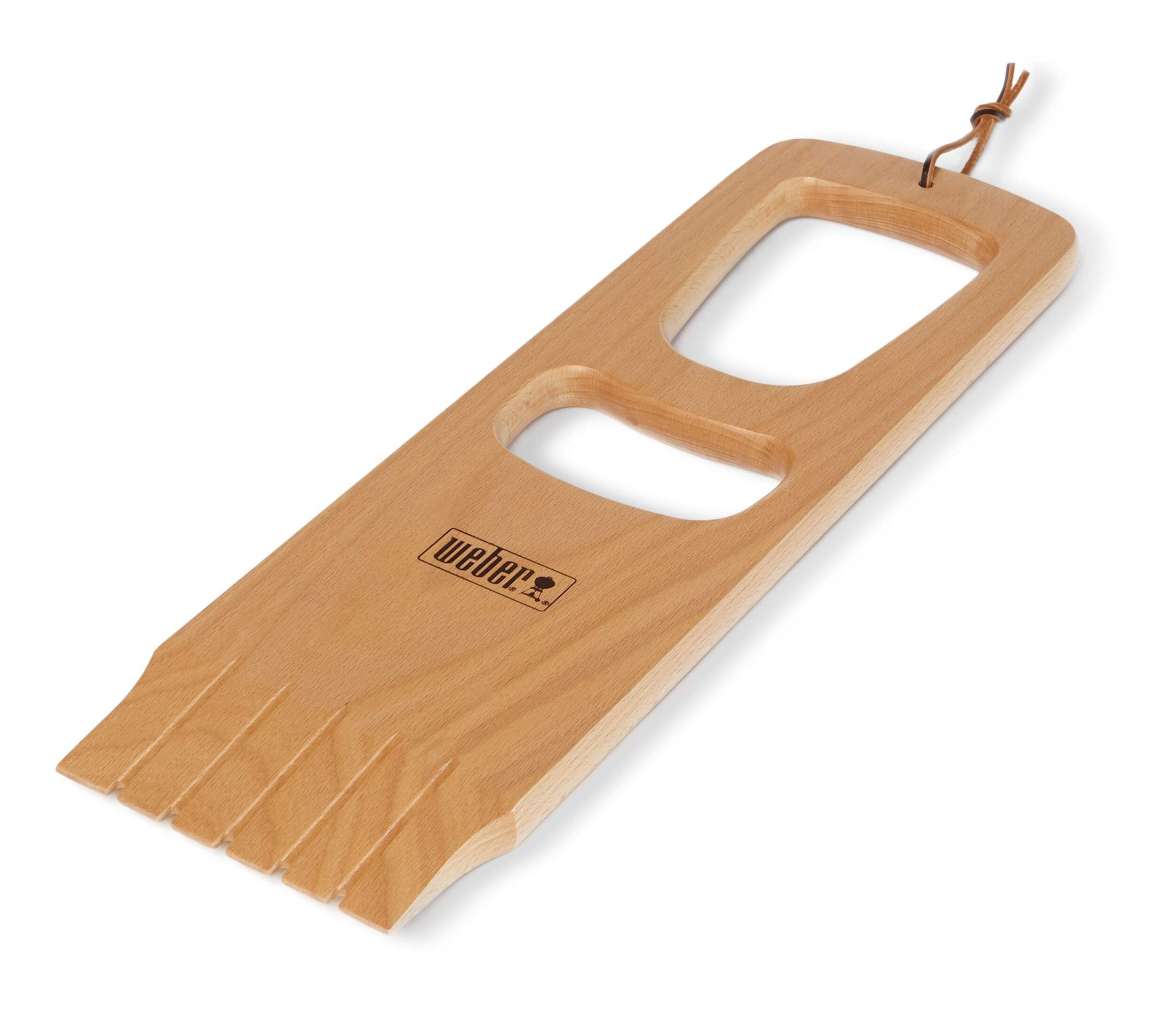 Weber Hardwood Grill Scraper w/ Thick, Heavy-Duty Scraper Edge Front_Angled_Left
