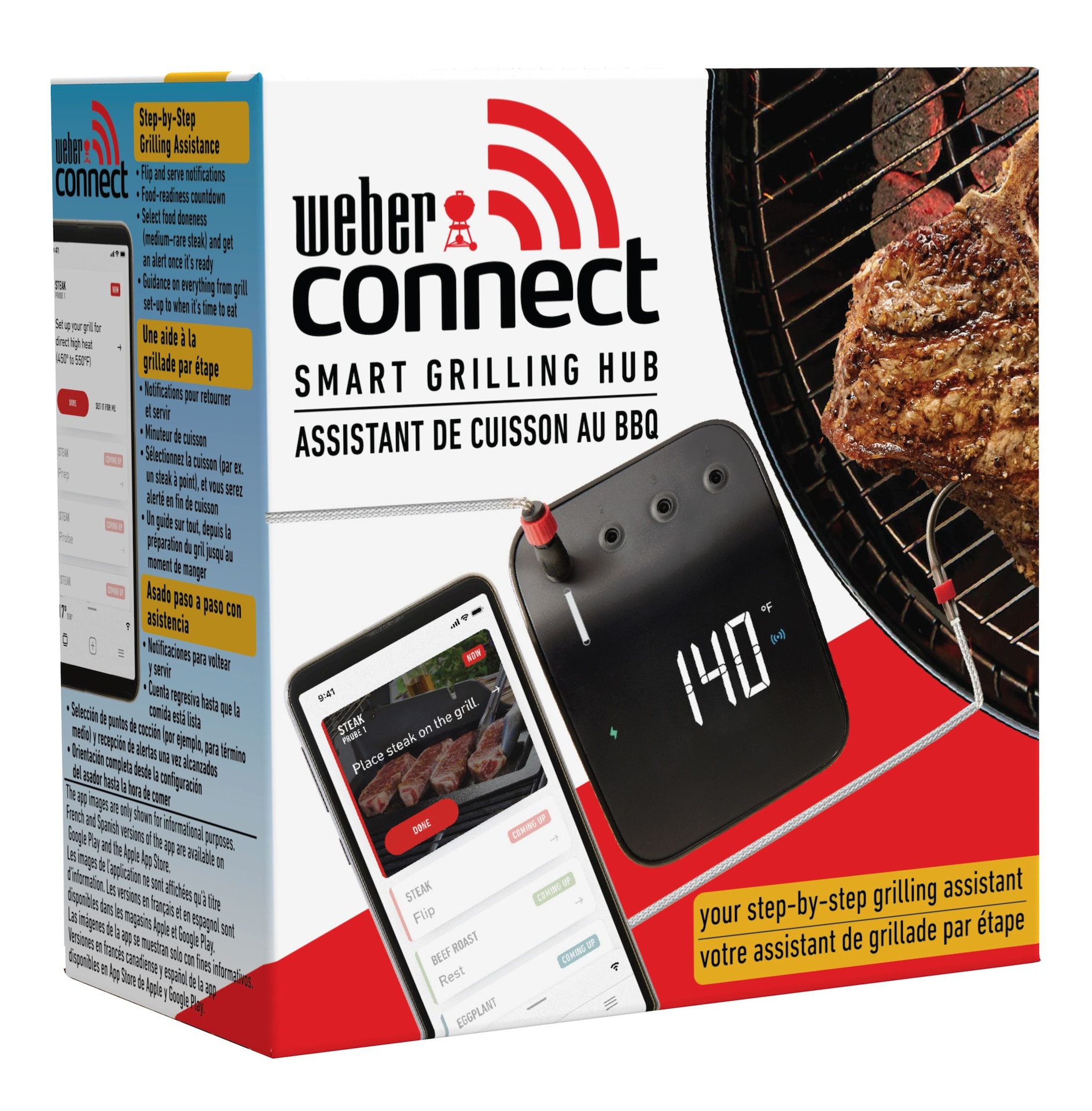 Weber Connect Smart Food Grilling Hub with 4 Probe Capacity