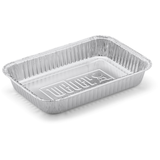 Weber Disposable BBQ Grease Drip Pans/Trays, 10 Pack Front_Angled_Right