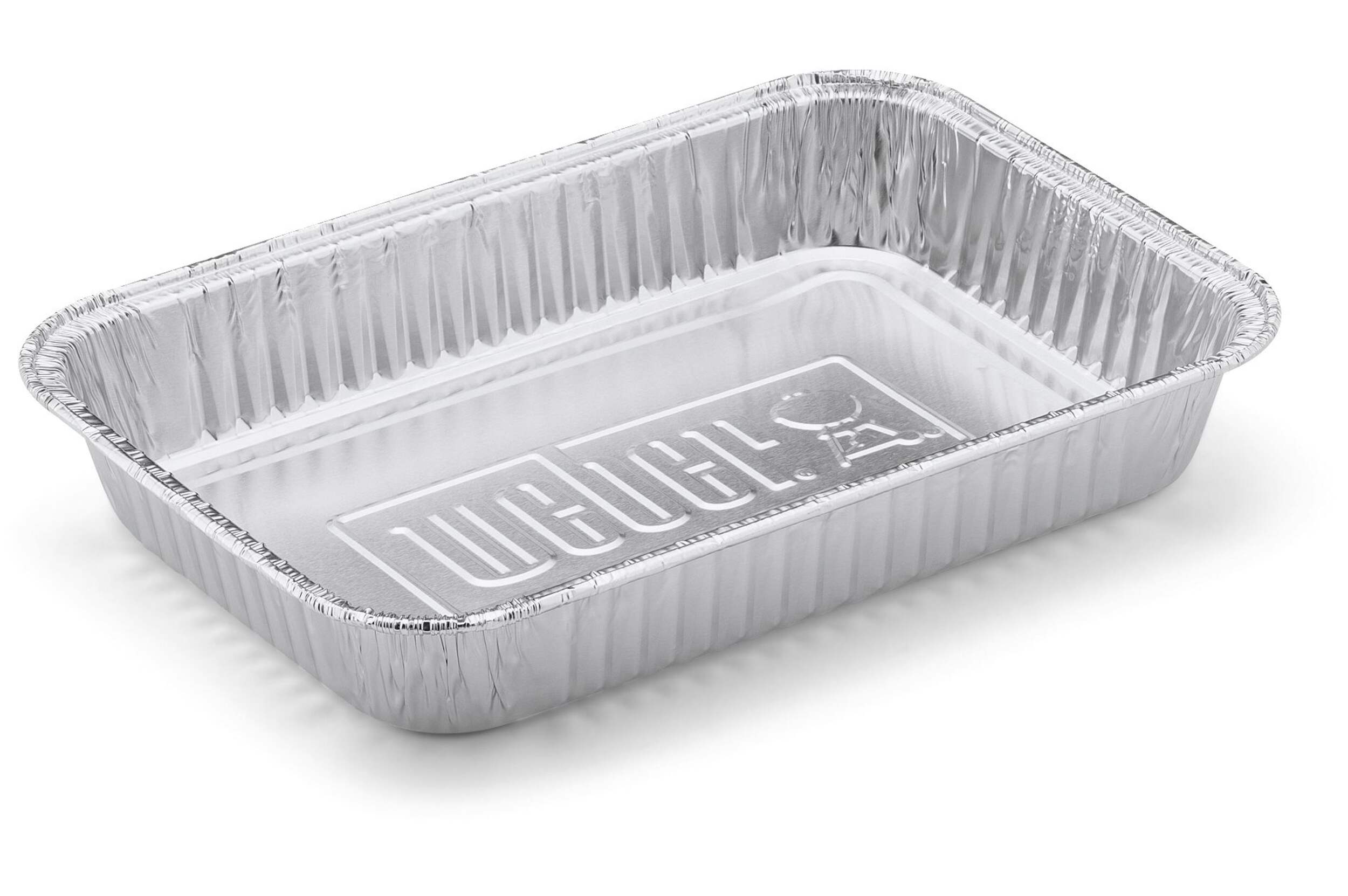 Weber Disposable BBQ Grease Drip Pans/Trays, 10 Pack Front_Angled_Right