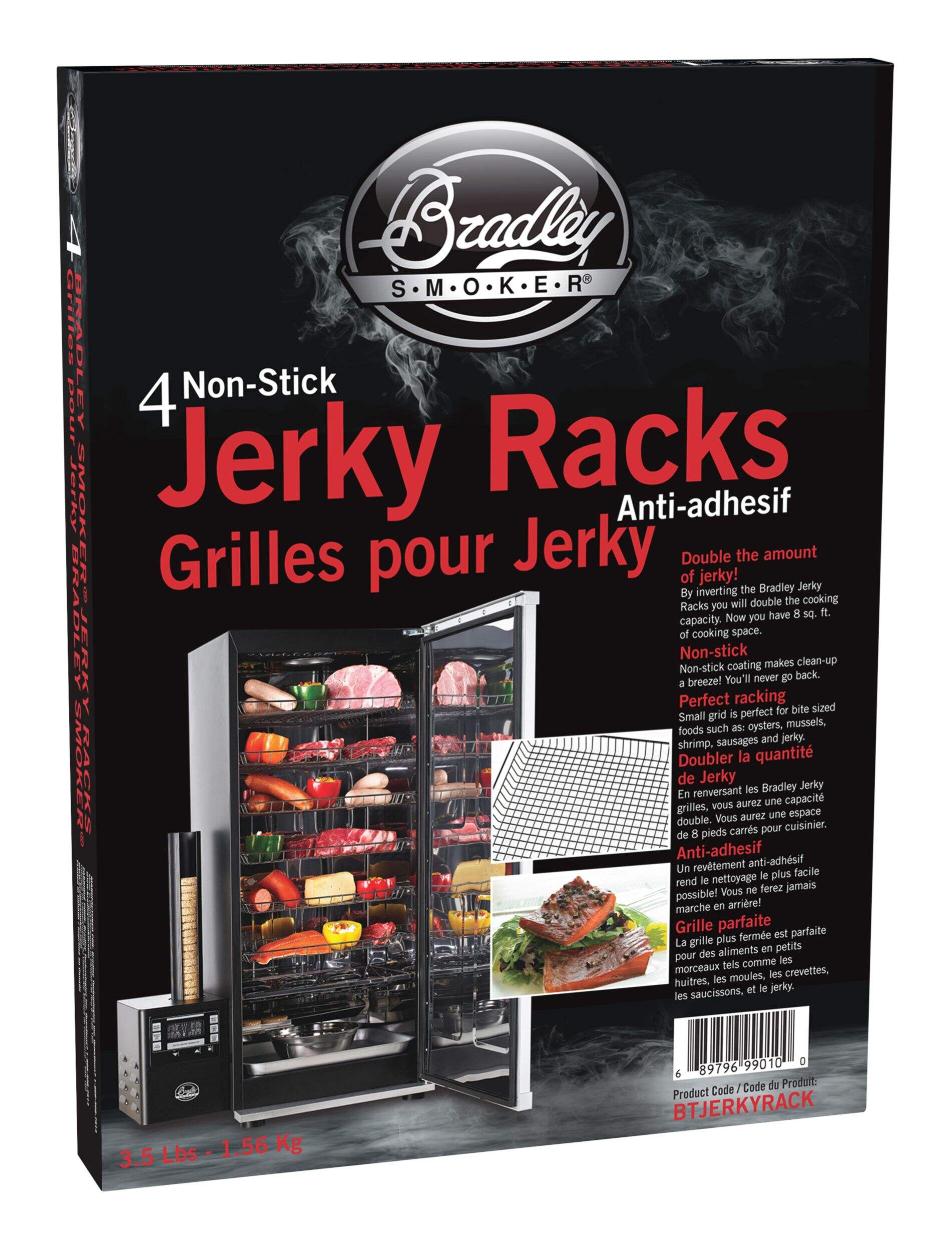 Bradley Smoker Teflon Coating NonStick Jerky Grill Racks, BBQ Grill