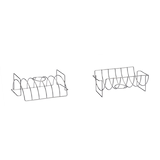 Napoleon Stainless Steel Commercial 3 in 1 Roasting Rack, For Ribs & Chicken, BBQs & Grills Front_Angled_Right