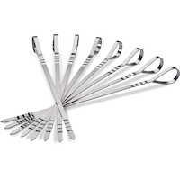 Napoleon 70015 - Multi-Functional Stainless Steel Grill BBQ Skewers, 8 Pack Composite_or_Mixed