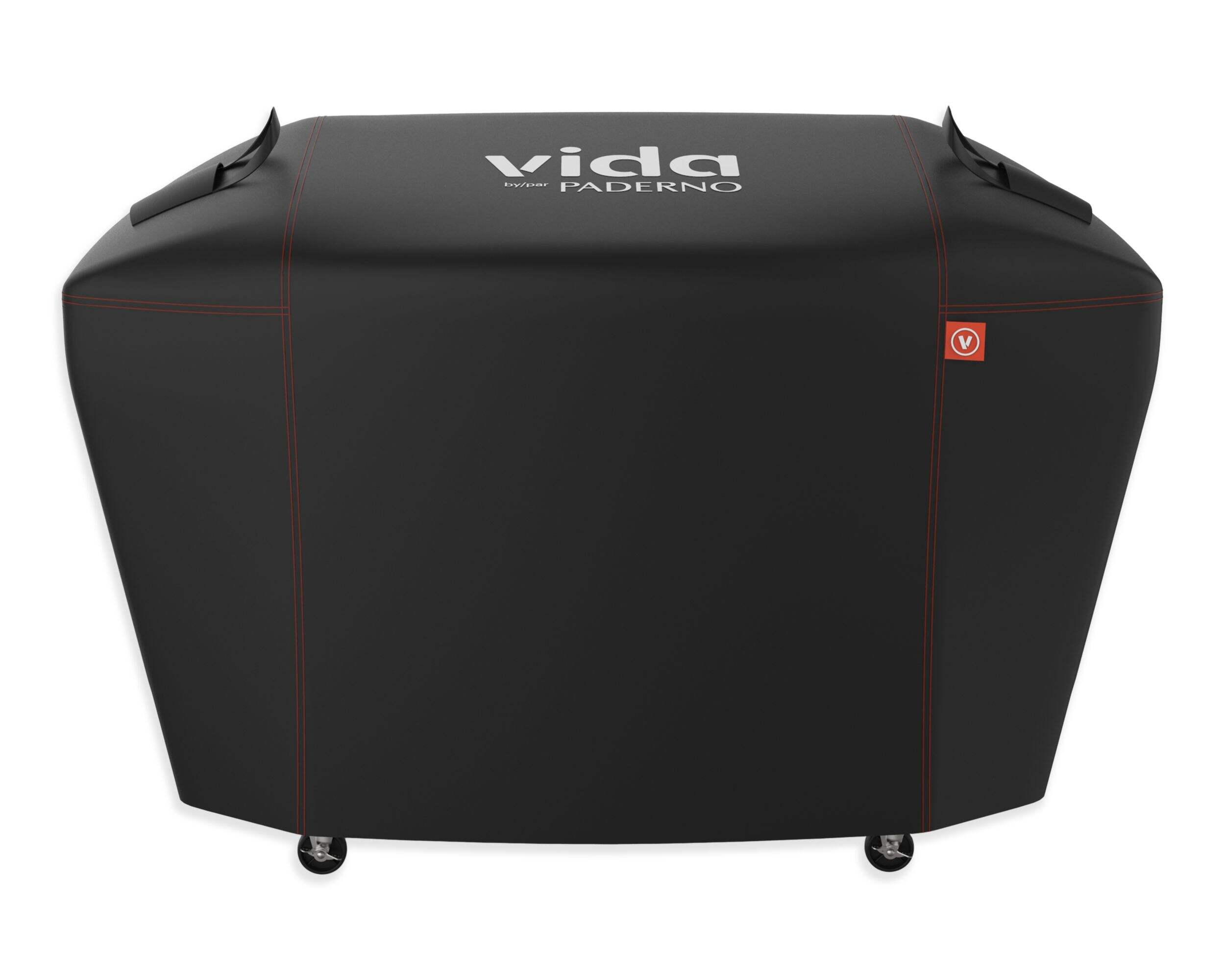 Vida by PADERNO 5-Burner Outdoor BBQ Griddle Cover, 44 1/2  x 24 3/8 x 36 1/2-in, Black Front_Elevated