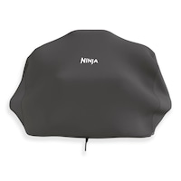 Ninja Woodfire Premium Outdoor BBQ Grill Cover, UV & Water-Resistant with Adjustable Drawstrings, Black