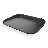 Ninja Woodfire Outdoor All-Purpose Flat Top BBQ Griddle Plate, Ceramic Non-Stick Coating, Black Front_Three_Fourths_Angled_Left