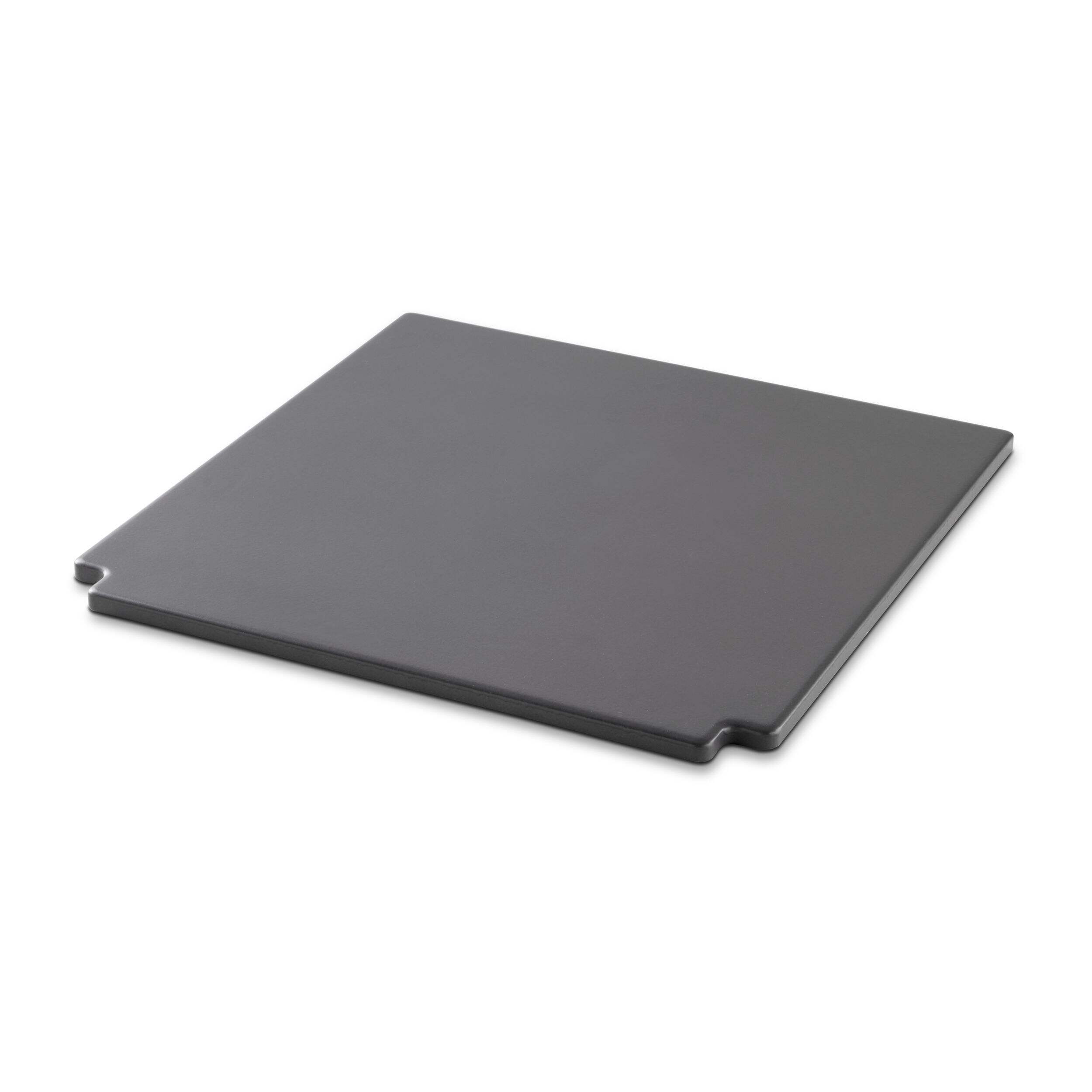 Weber Crafted Glazed Pizza/Baking Stone for Genesis & Spirit Series, Black Front_Angled_Left