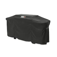 Weber Premium Weather-Resistant Fabric Outdoor Grill/Griddle Cover with Straps, 28-in Front_Angled_Left